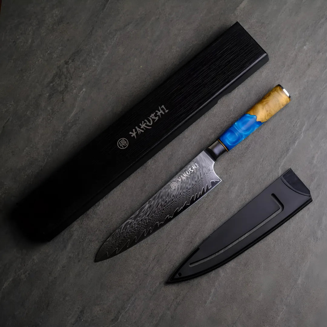 8" Damascus Steel Chef Knife | Japanese VG-10 Steel