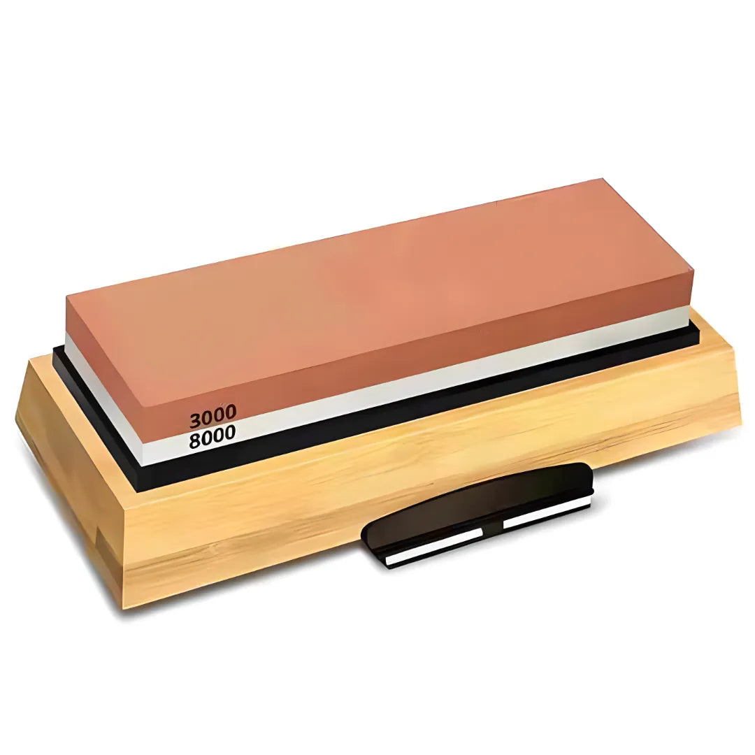 Yakushi Whetstone 3000 & 8000 Grit (with Bamboo Base)