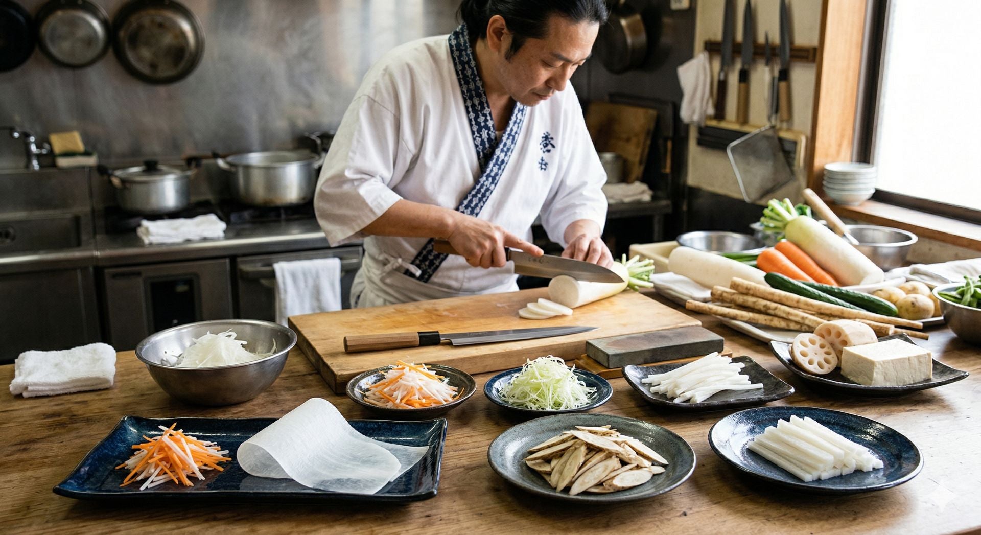 Japanese Cuisine Knife Cuts - What kind of knife cuts are used in Japanese Foods?