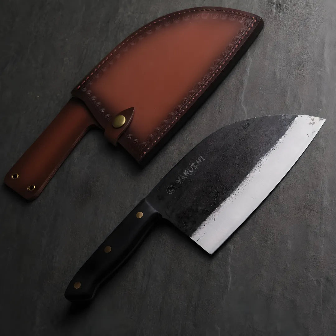 Handmade Serbian Butcher Knife & Cleaver Set