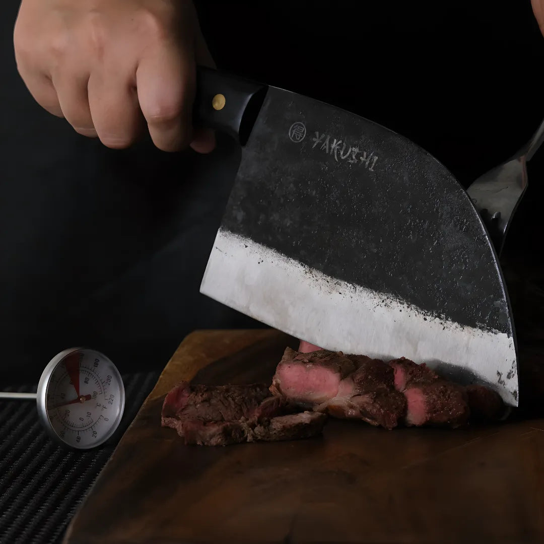 Handmade Serbian Butcher Knife & Cleaver Set