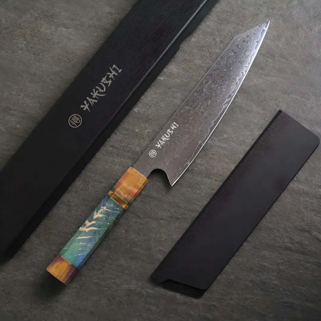 Damascus Kiritsuke Knife (Set of 3)