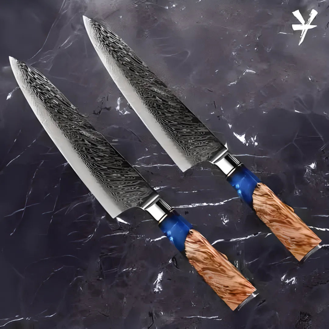 Damascus Chef Knife (Set of 2)