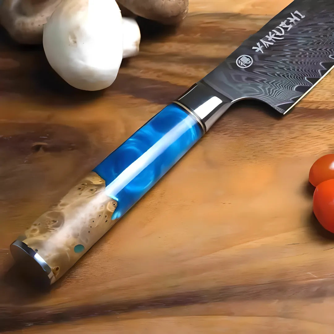 8" Damascus Steel Chef Knife | Japanese VG-10 Steel