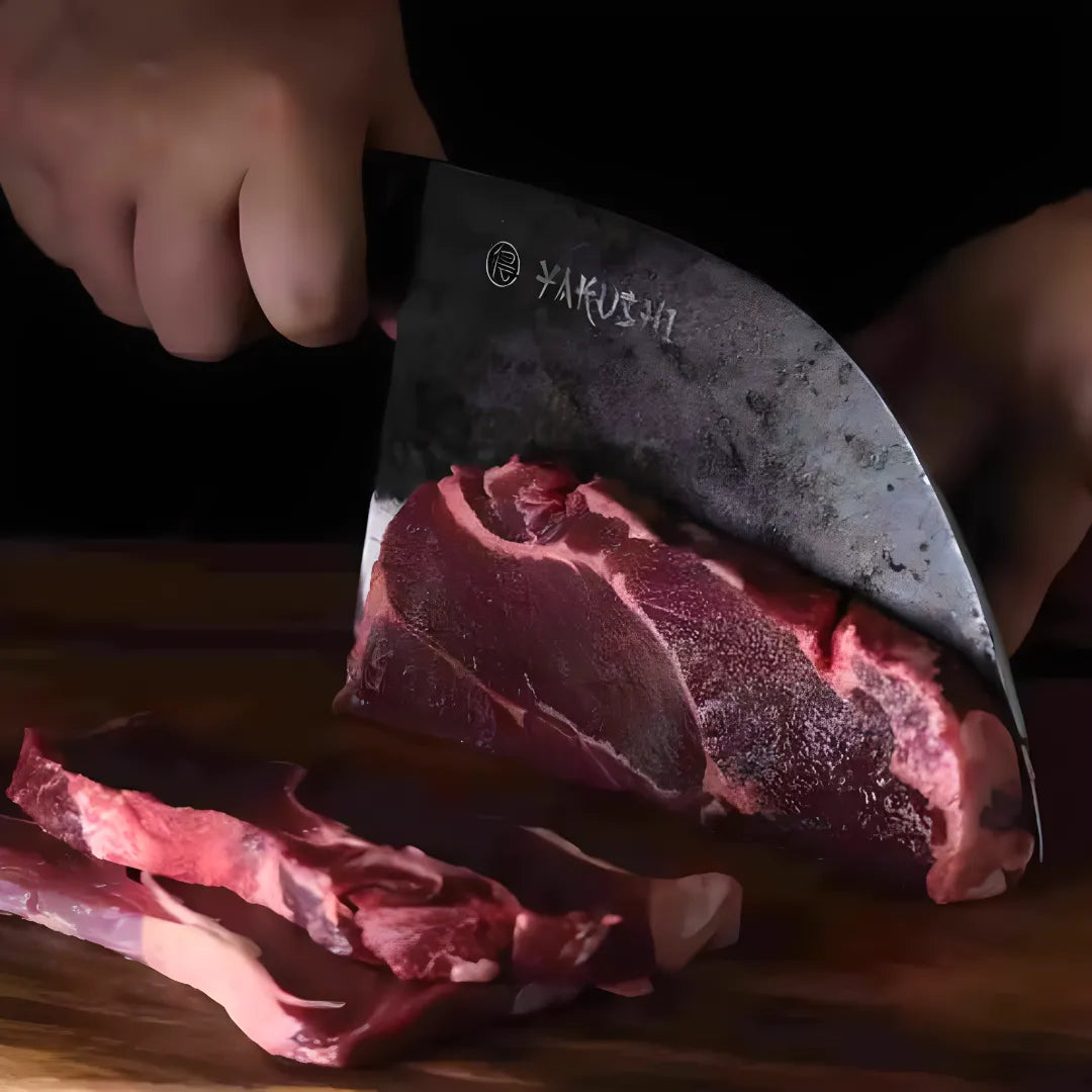 Handmade Serbian Butcher Knife & Cleaver Set
