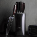 8-slot stainless steel knife holder for kitchen countertops