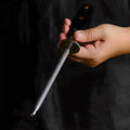 Manual knife sharpener for maintaining Damascus kitchen knives