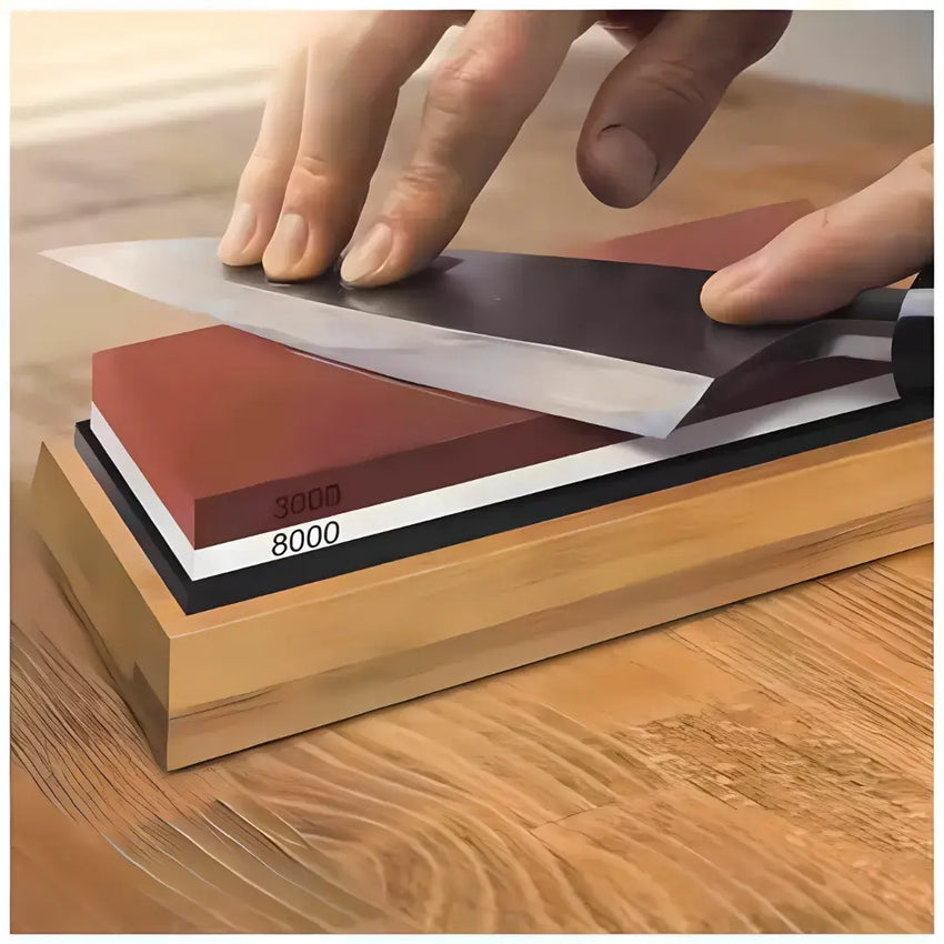 3000/8000 Grit Whetstone with Bamboo Base