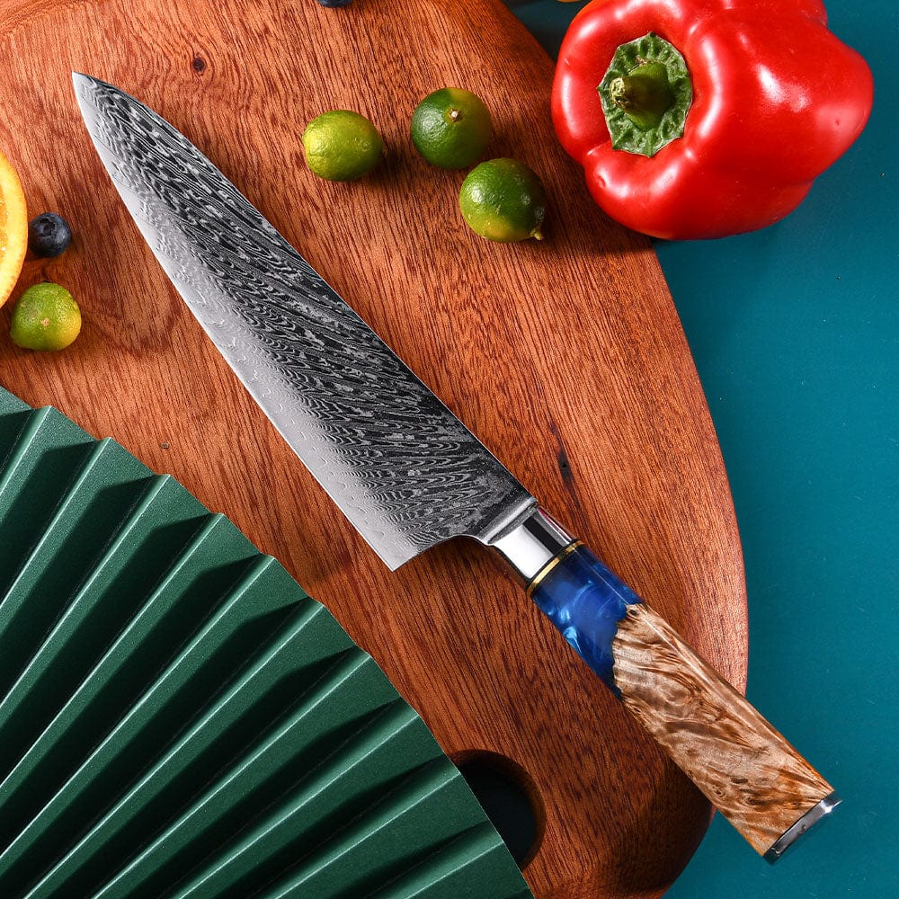 Yakushi Knives Damascus Steel Chef Knife | Knives™